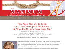 Tablet Screenshot of maximumproductivitymakeover.com
